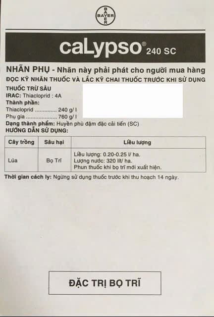 Một Công Thức Phối Mới Khá Hoàn Hảo Cho Việc Hạ Nhanh Mật Độ Bọ Trĩ Trưởng Thành Và Tiêu Diệt Cả Trứng Và Ấu Trùng